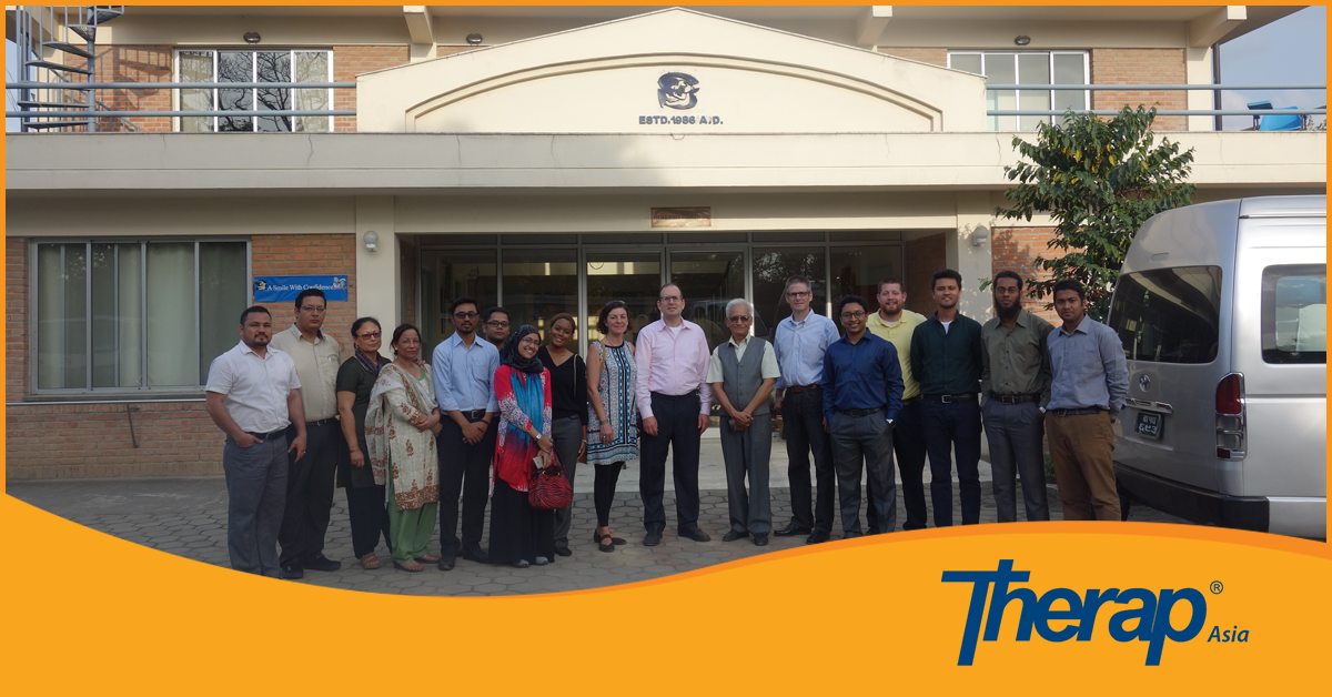 Therap Team with Officials of Self-Help Group for Cerebral Palsy (SGCP), Nepal