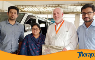 Therap Global team with the Principal of Blue Bird Special School, Dhaka