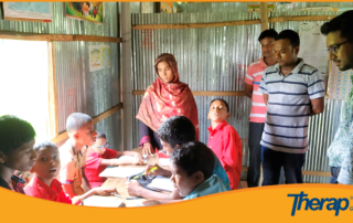 Therap Global team is visiting the classrooms of Durgapur Buddhi Protibondhi and Autistic school, Rangpur