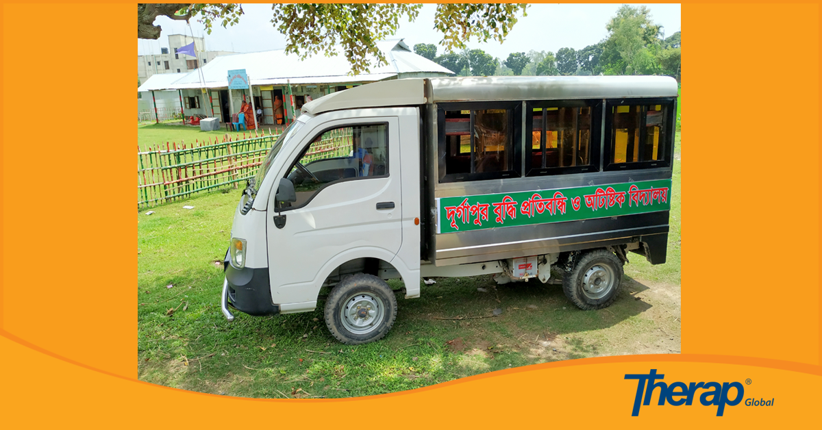 Durgapur Buddhi Protibondhi and Autistic school van