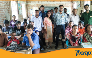 Therap Global team visiting classrooms of SWID Bangladesh Buddhi Protibondhi o Autism Biddaloy, Ghoraghat