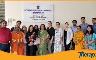Invited Therap team took a picture with AWF teachers