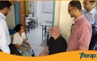 Therap team talking with an Individual of YPAC BALI