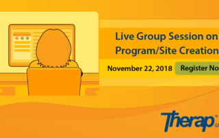Live Group Session on Program/Site Creation on November 22, 2018