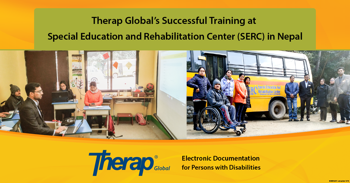 Therap Global’s Successful Training at Special Education and Rehabilitation Center (SERC) in Nepal