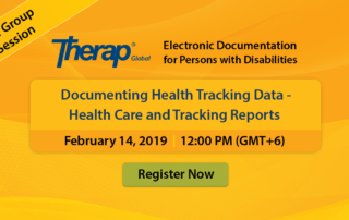 Live Group Session on Documenting Health Tracking Data - Health Care and Tracking Reports February 14, 2019