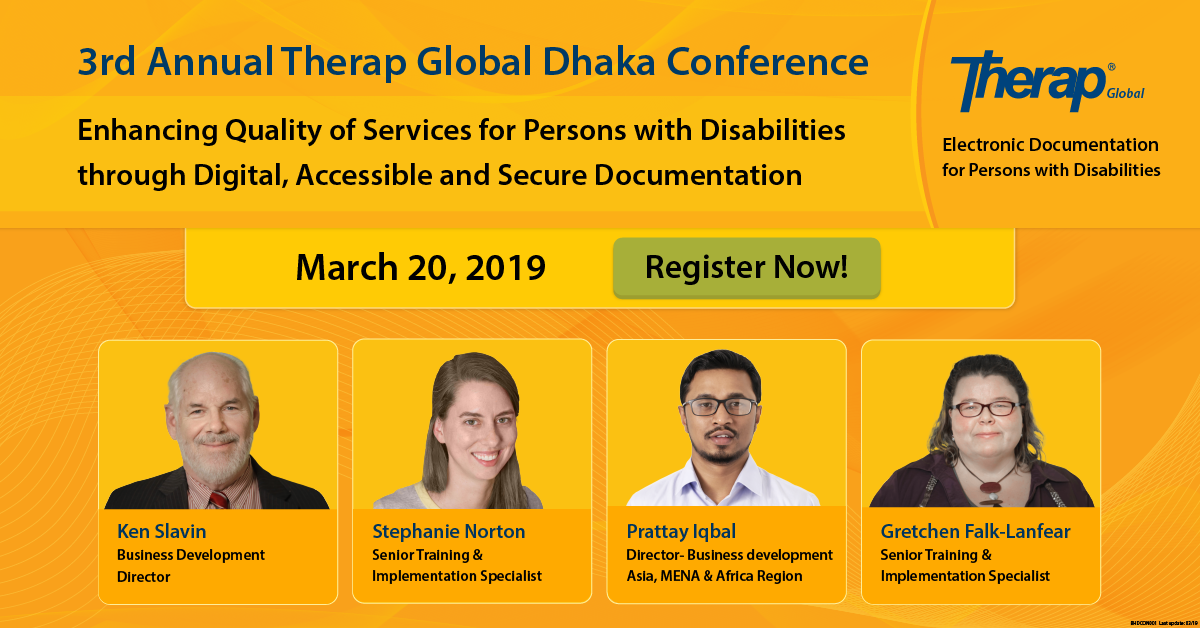 Only 2 Weeks Remaining for the 3rd Annual Therap Global Dhaka Conference 2019!