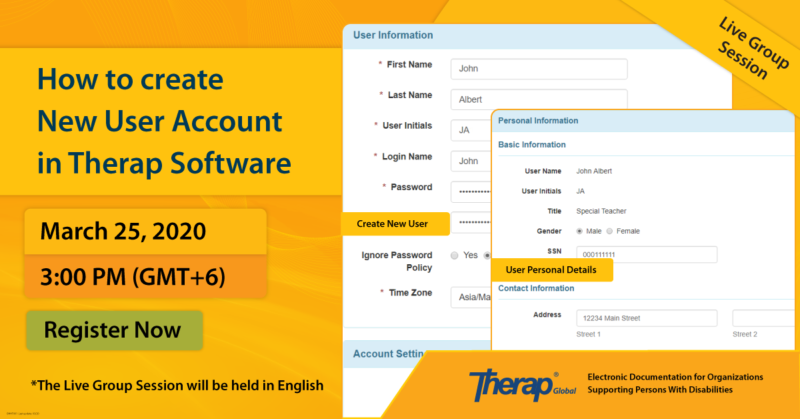 How to create New User Account in Therap Software - Online ...