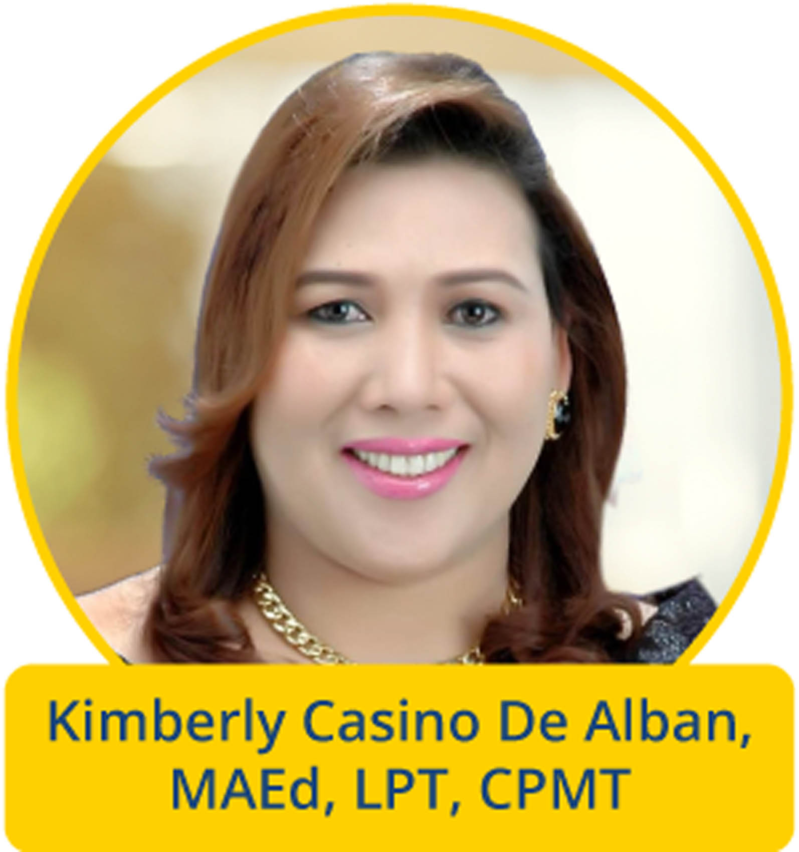 Kimberly Casino De Alban, MAEd, LPT, CPMT