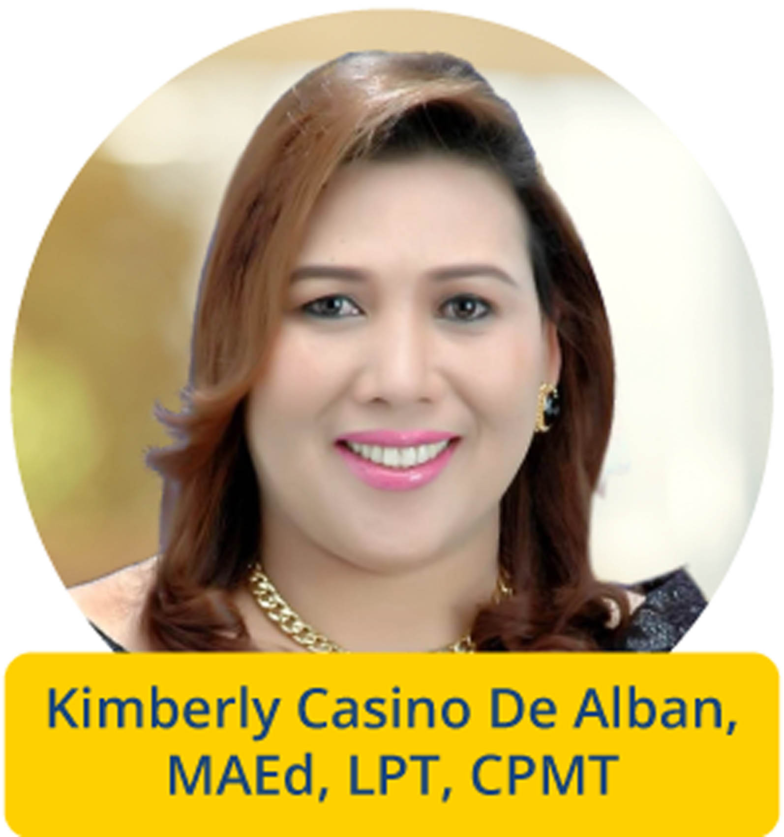 Kimberly Casino De Alban, MAEd, LPT, CPMT