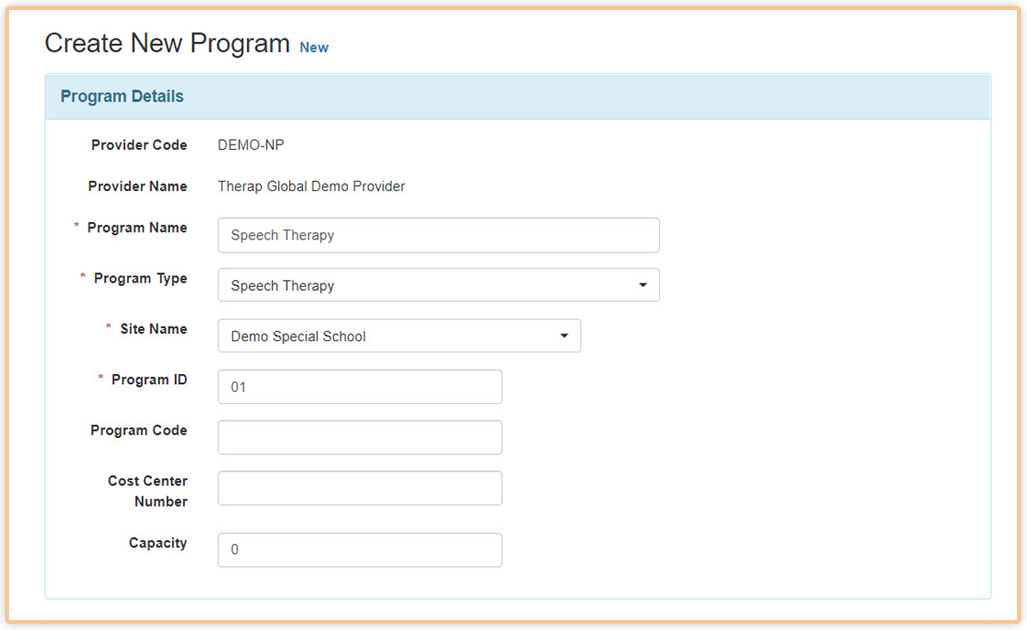 How to create new program