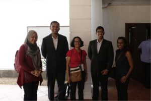 Andalib and Faisal with delegates from APSN, Singapore.