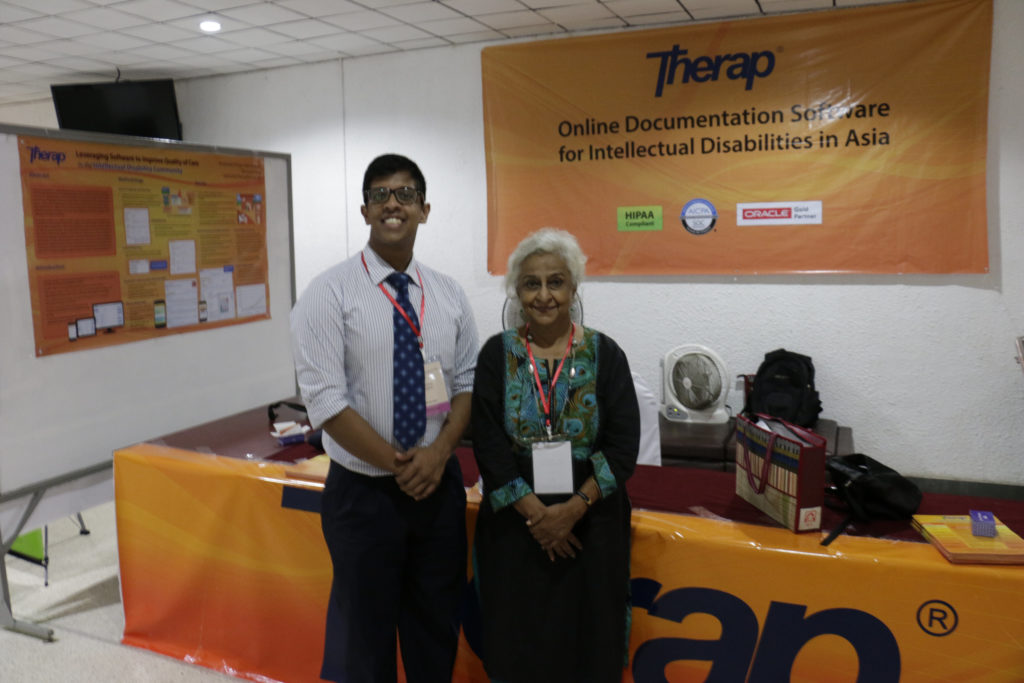 Faisal Iqbal and Pramila Balasundaram at Therap Booth