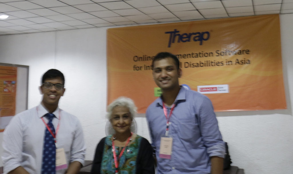 Faisal, Pramila and Andalib at the conference