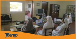 Malisa providing training to Sisters of Charity