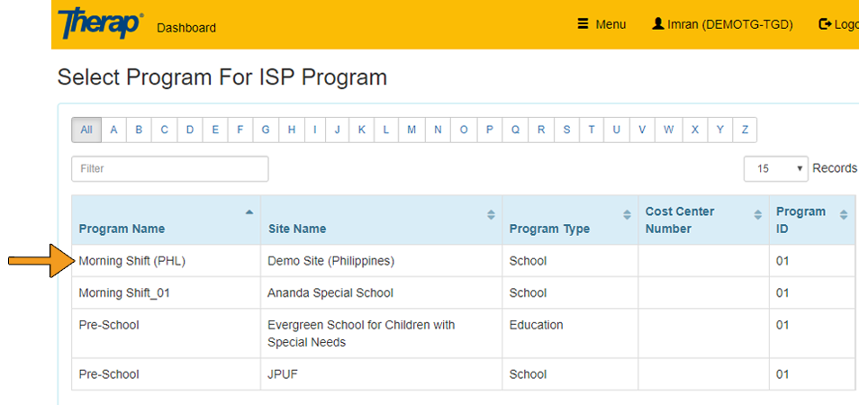 how to apply isp template