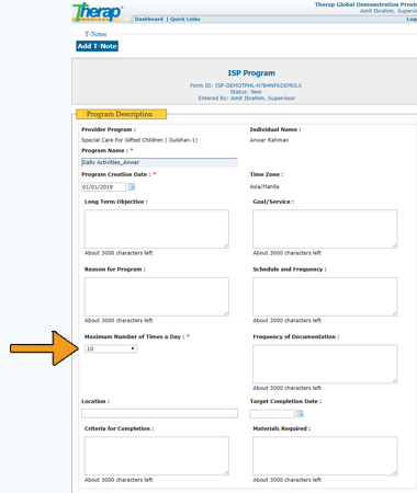 how to apply isp template