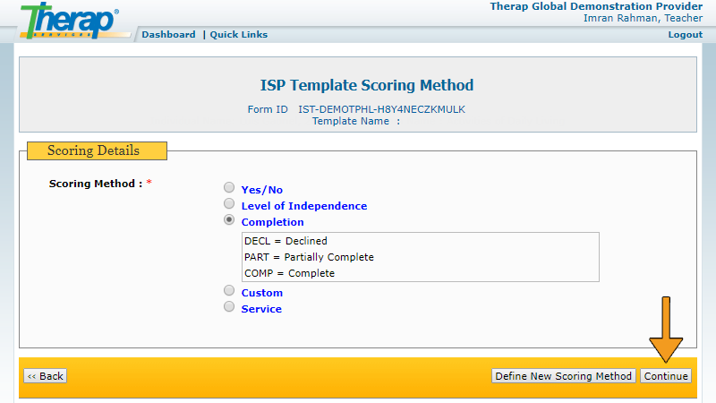 how to create isp template