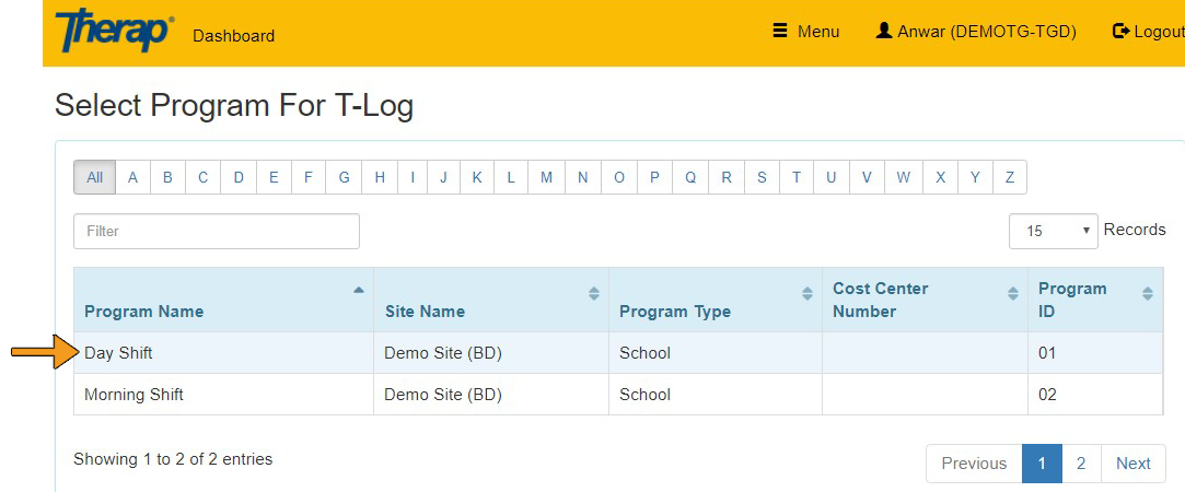 how to create T-Log without an individual