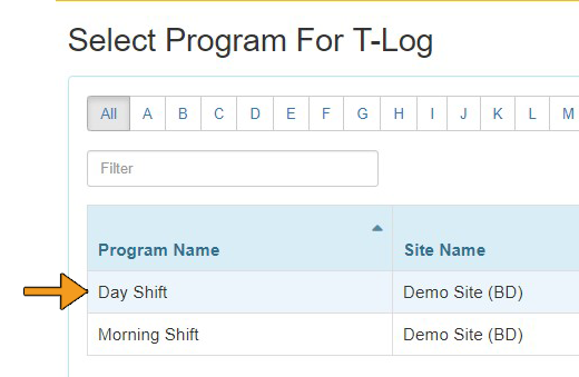 how to create T-Log without an individual