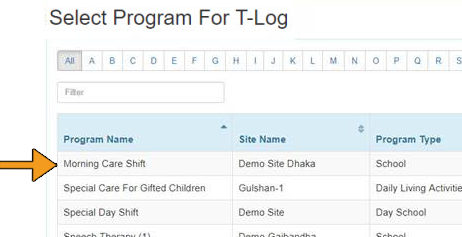 how to create T-Log