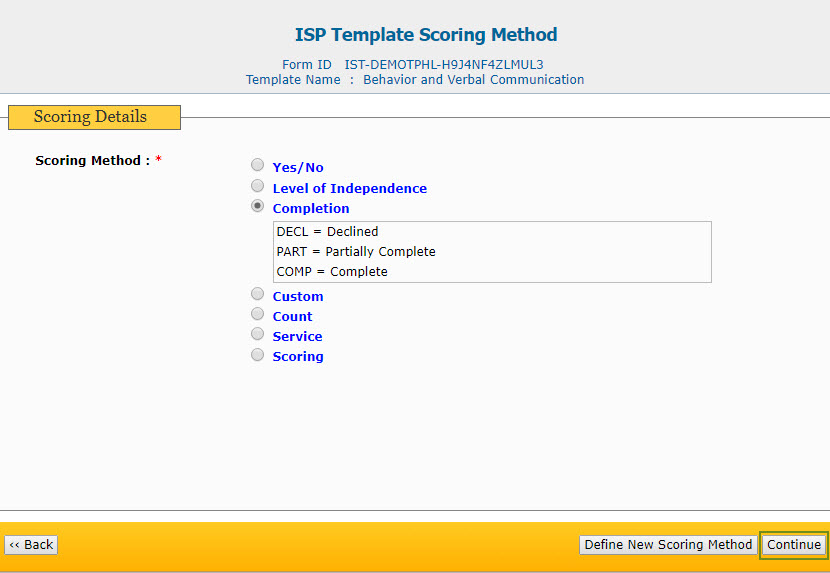 select program from isp program list