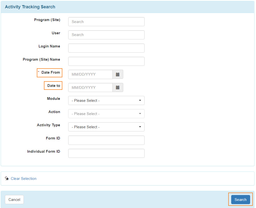 select program from isp program list