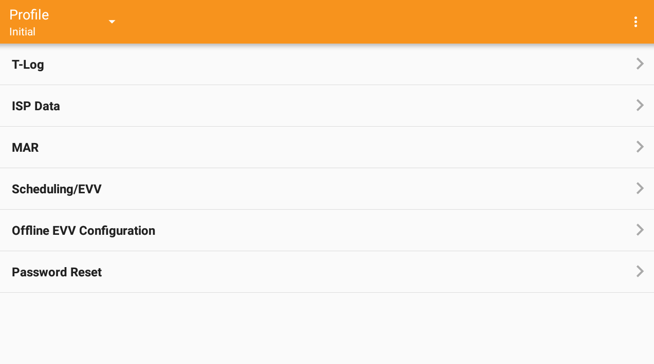 Mobile Dashboard ISP program on therap dashboard