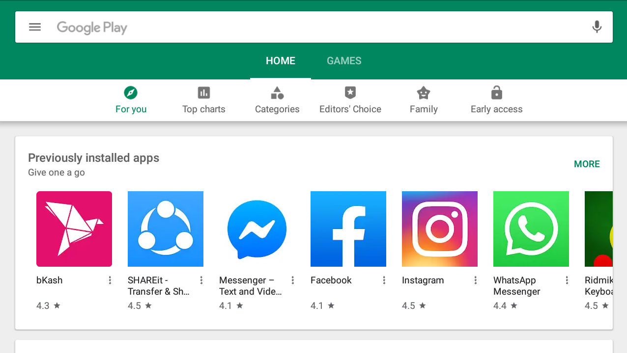 Play Store ISP program on therap dashboard