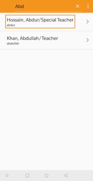 User search