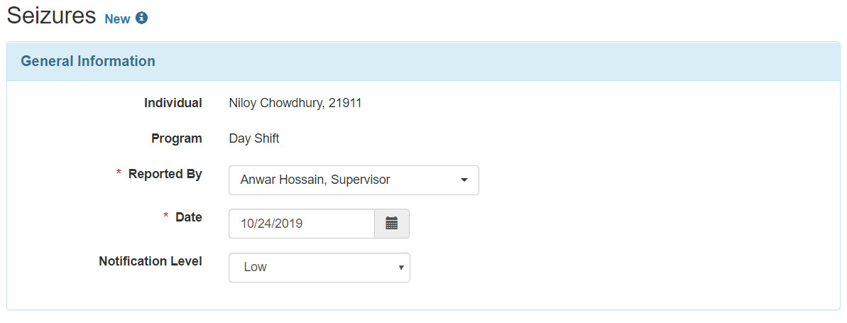 General Information select program from isp program list