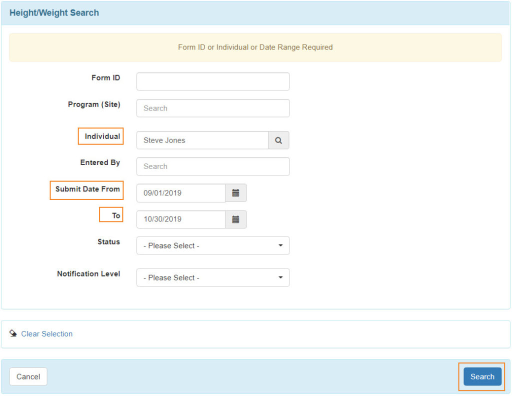 ISP program on therap dashboard