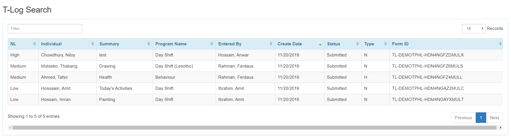 select program from isp program list