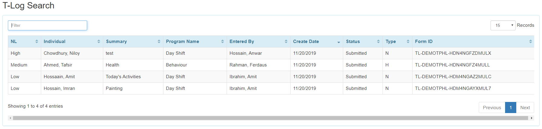 select program from isp program list