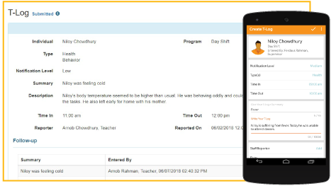  Therap’s T-Log module offers effective way for schools to enter and share daily notes and logs efficiently