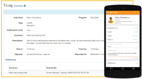  T-Logs are an alternative to your logbooks and the daily notes that you share with other staff members at your agency. 