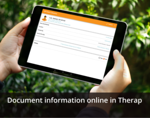 Document information online in Therap