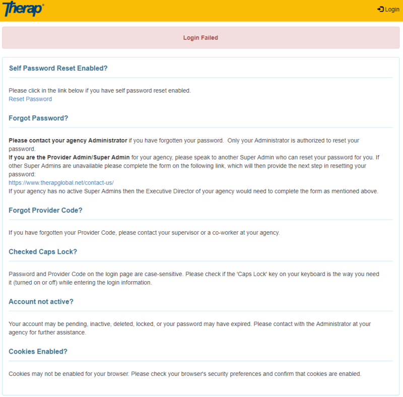 Login to Therap Therap Global