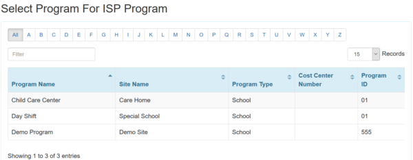 Generate ISP Report - Programmatic Report - Therap Global