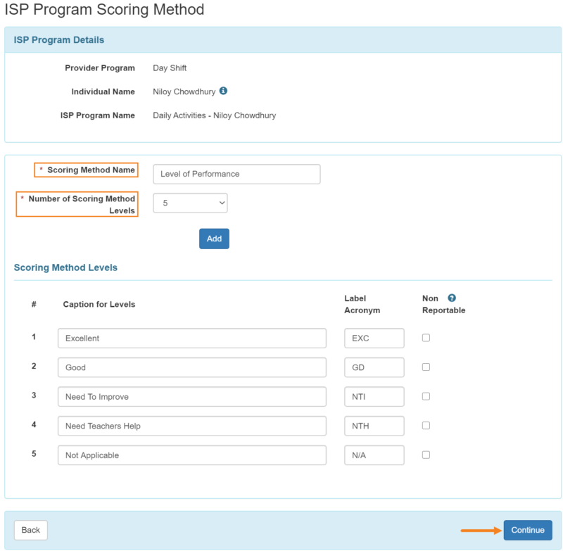 Create ISP Program - Therap Global