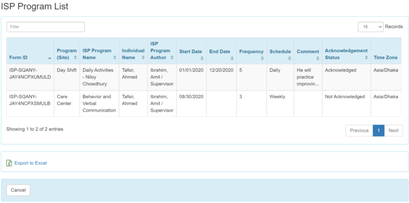Enter ISP Data - Therap Global