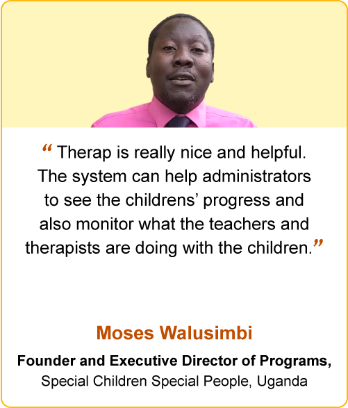 Moses Walusimbi - Founder and Executive Director of Programs Special Children Special People, Uganda