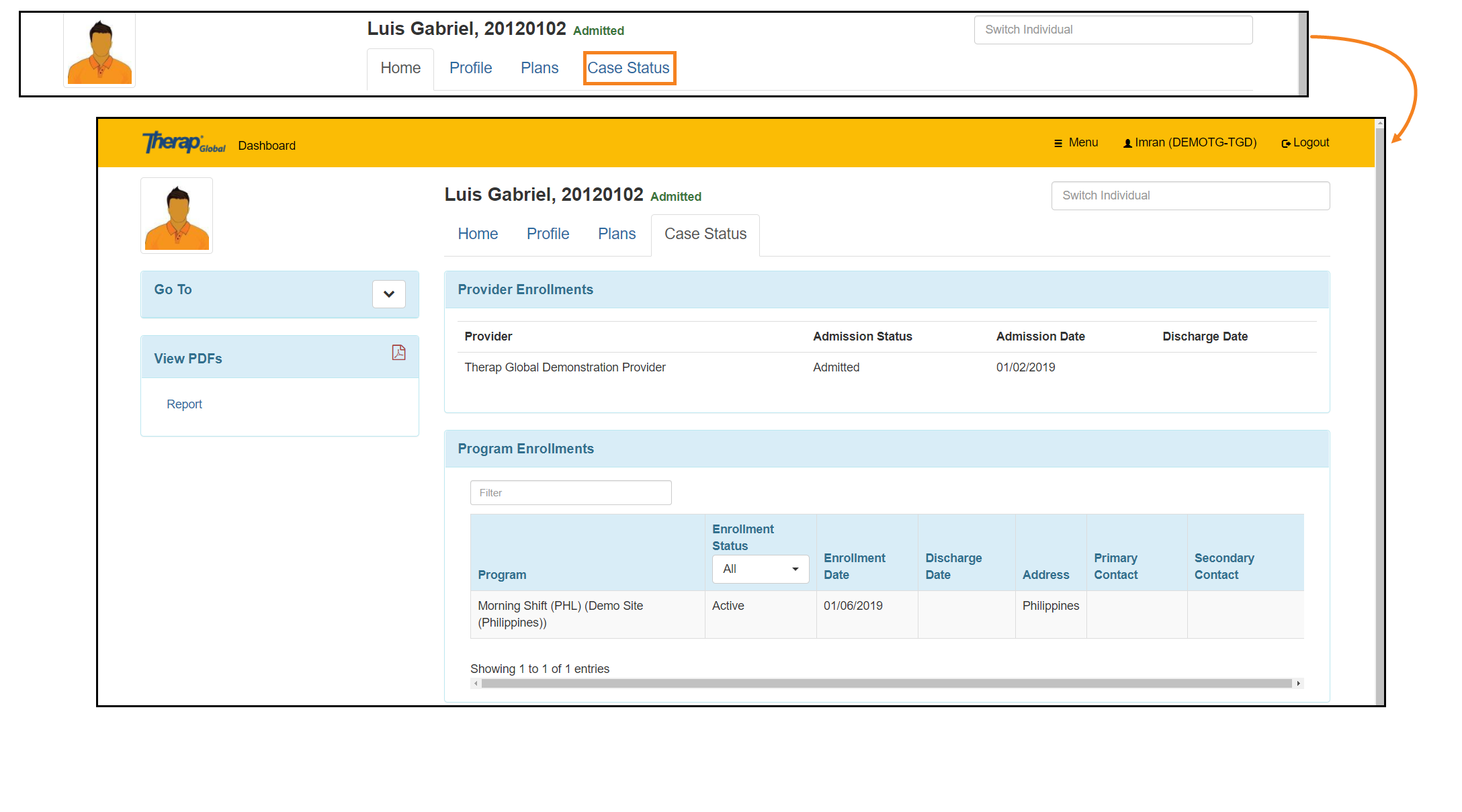 select program from isp program list