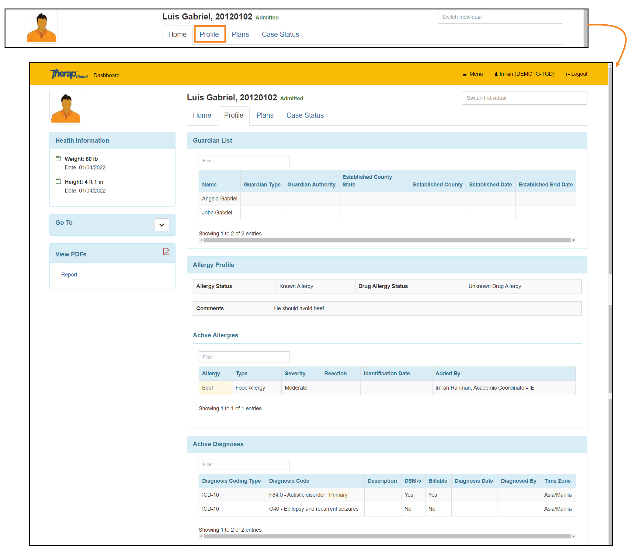 Home Tab New 3-14-2022 - Therap Global