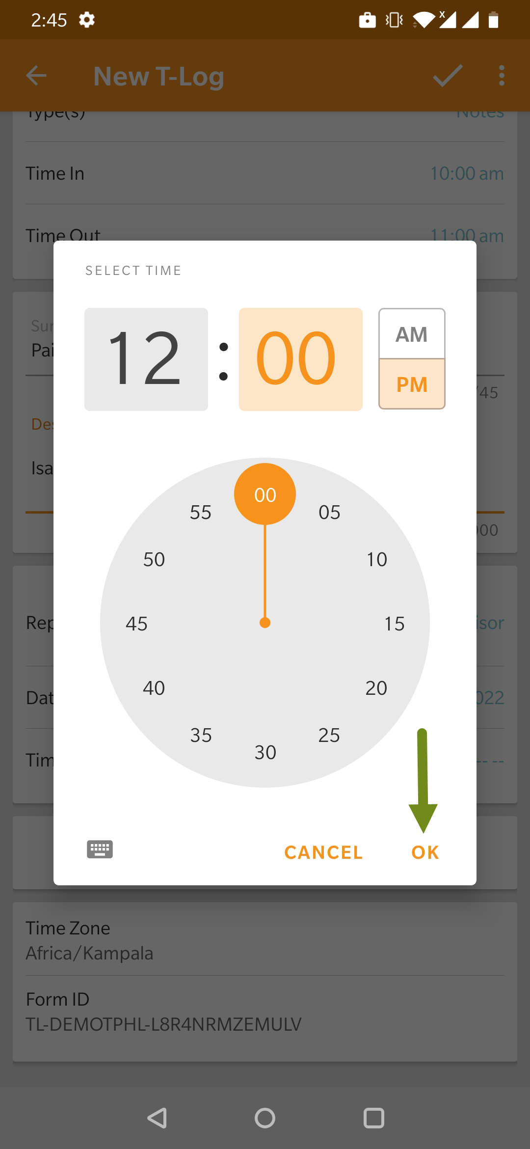 ISP program on therap dashboard