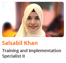 Salsabil is Training and implementation specialist II at Therap Global