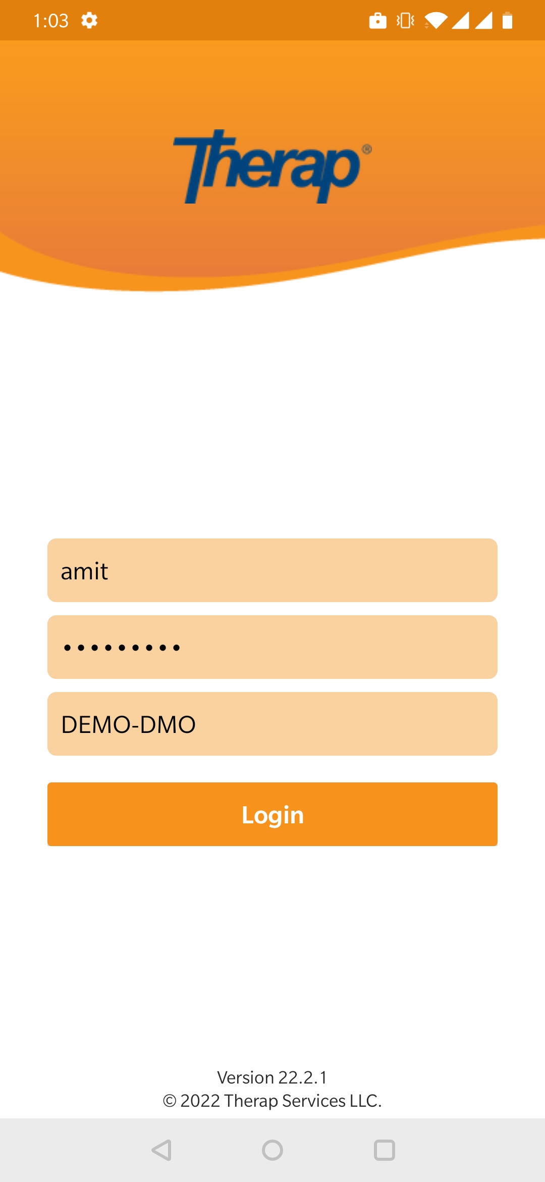 Login ISP program on therap dashboard