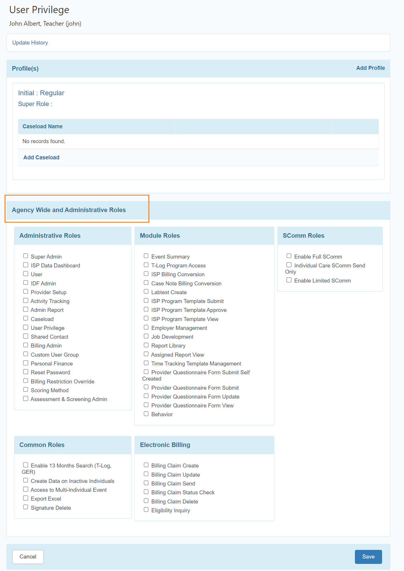 select program from isp program list