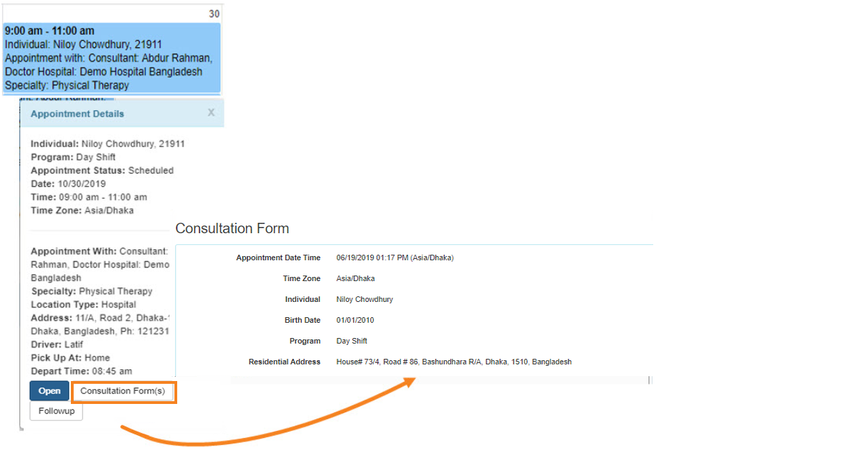 Consultation form