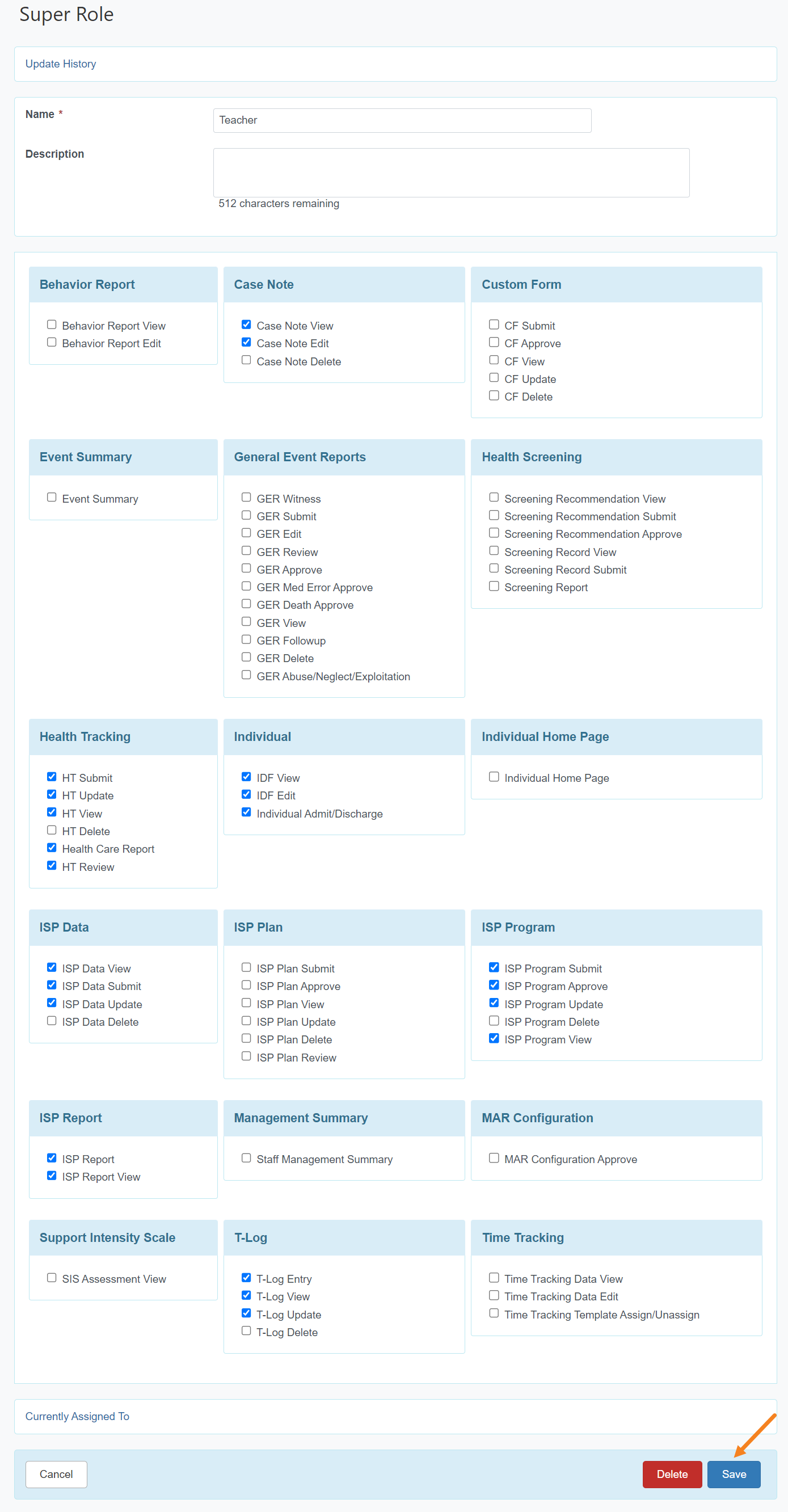 select program from isp program list